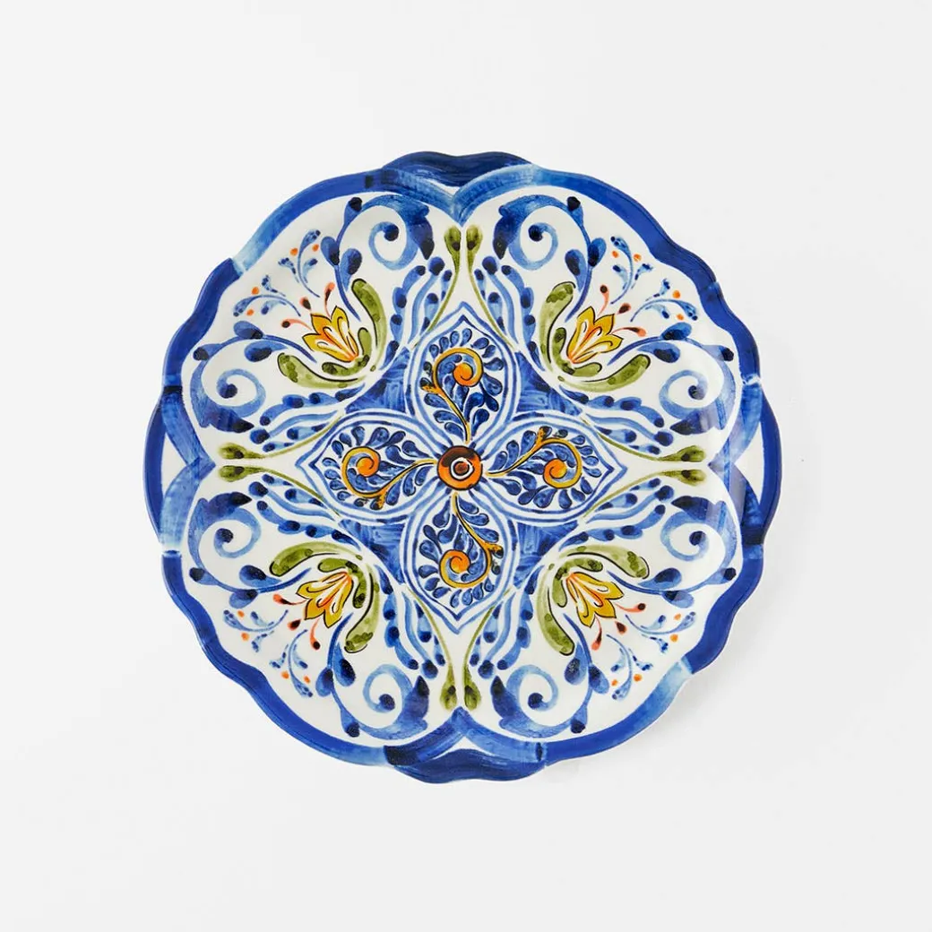 Savona Side Plate - Blue/Yellow