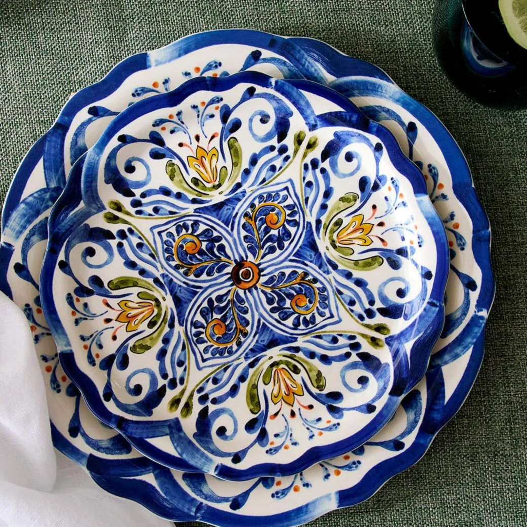 Savona Side Plate - Blue/Yellow