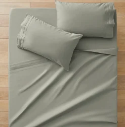 Sleeping Beauty 1200 TC Egyptian Cotton Sheet Set - Vanilla