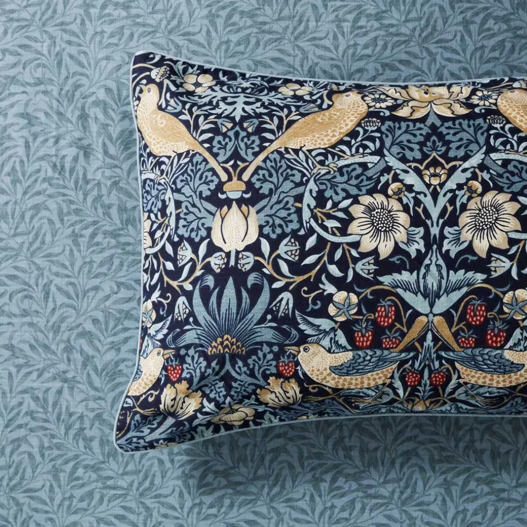 Strawberry Thief Quilt Cover - Chocolate