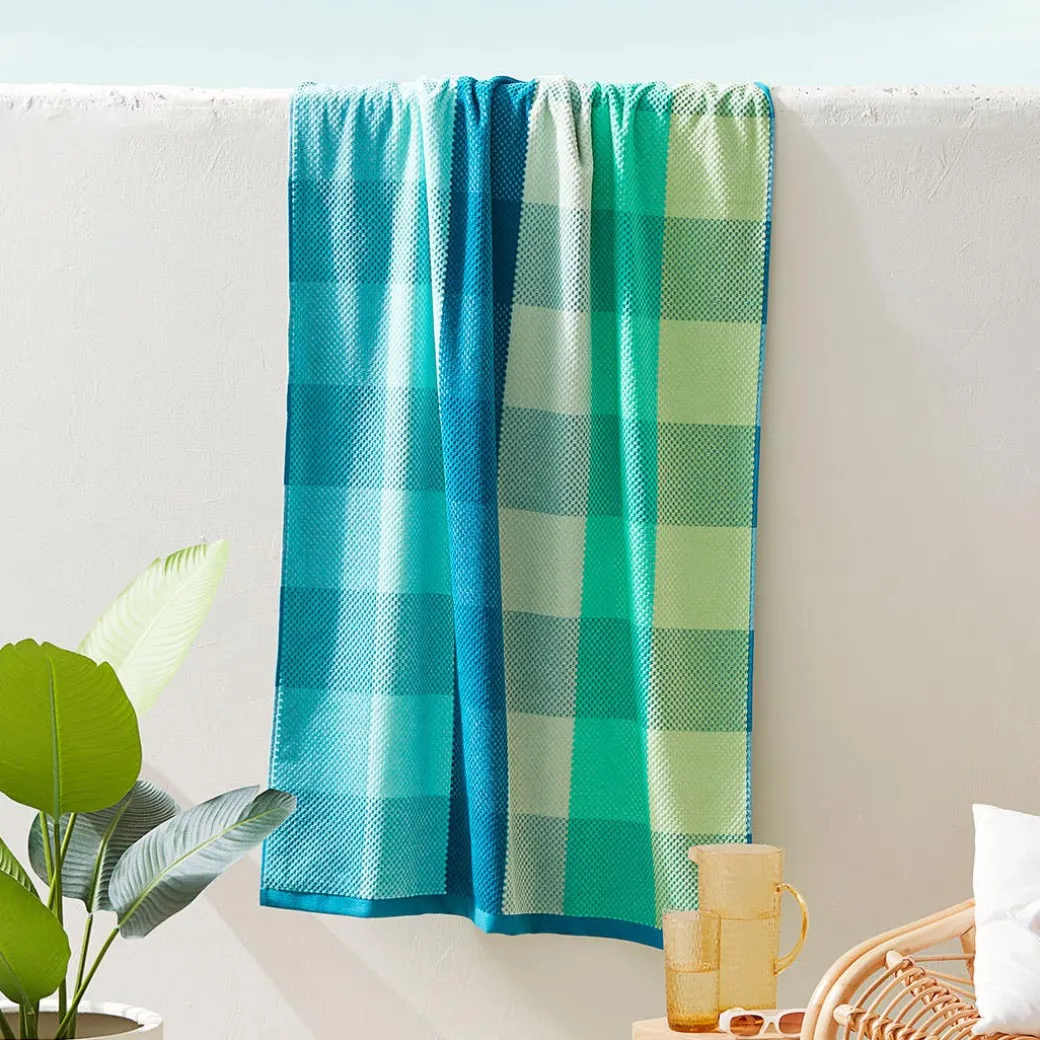 Tilly Check Beach Towel