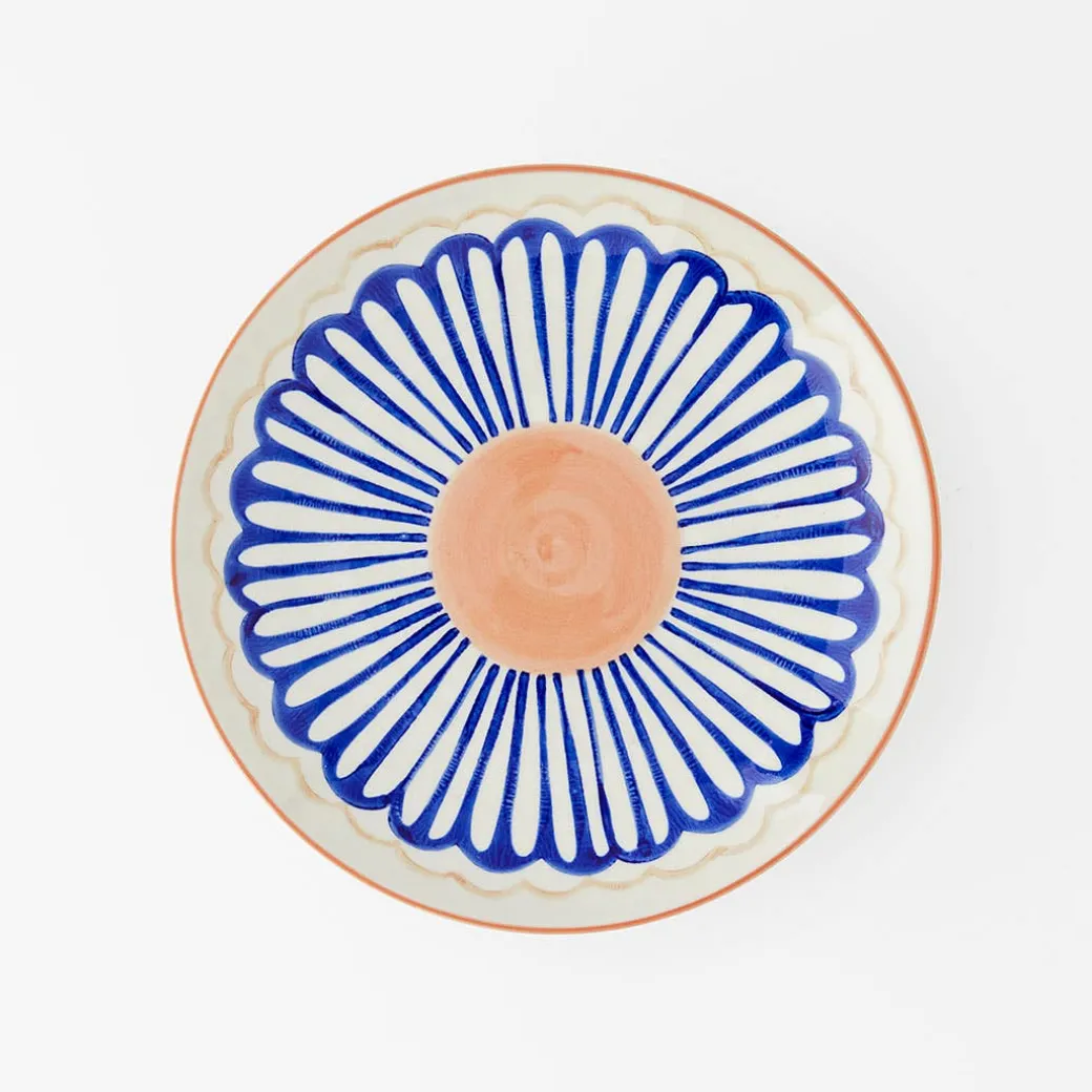 Tondo Side Plate - Blue/White
