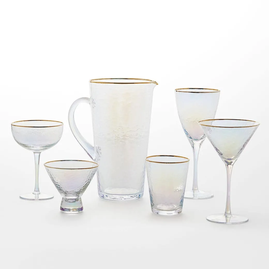 Vista Gold Rim Glass Drinkware