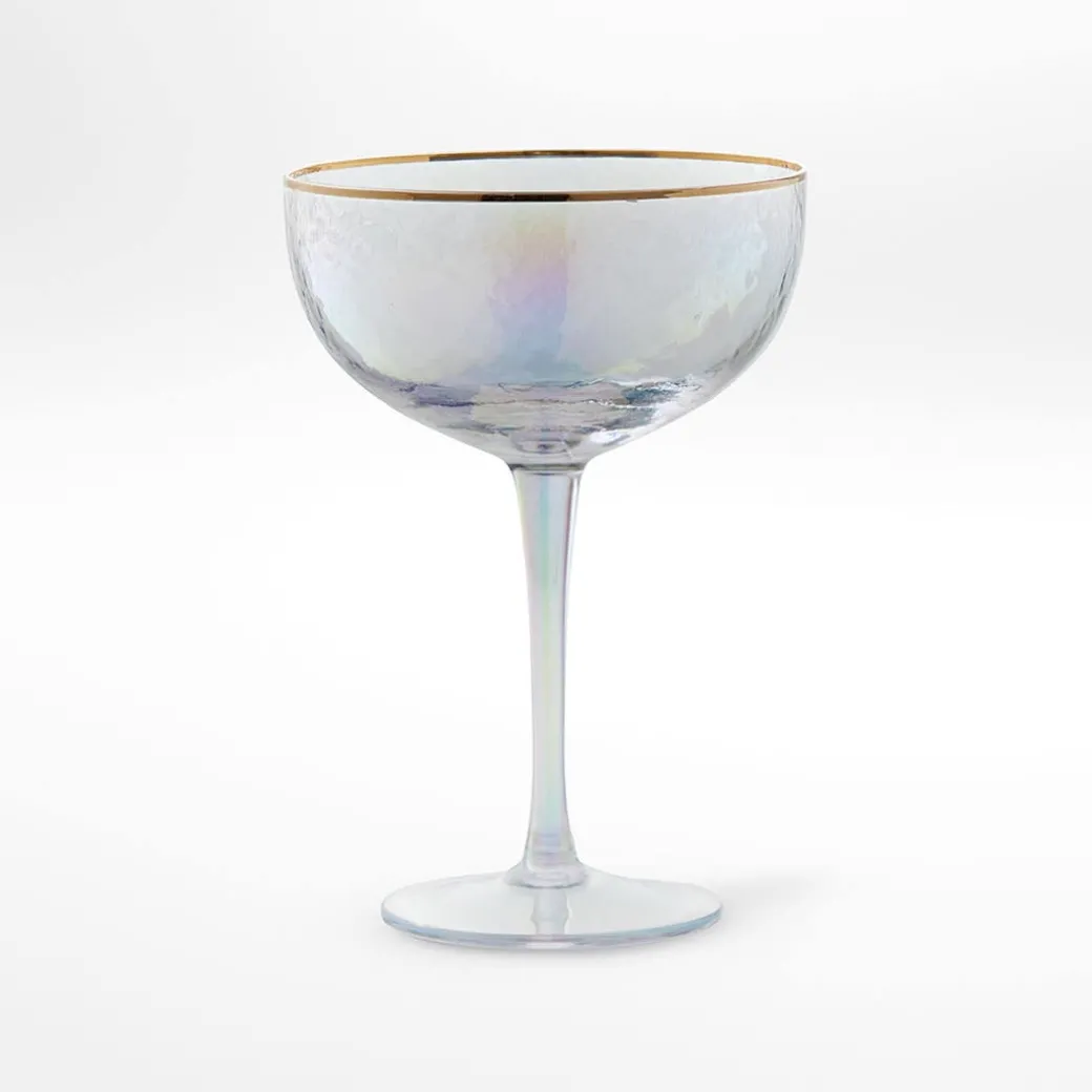 Vista Gold Rim Glass Drinkware