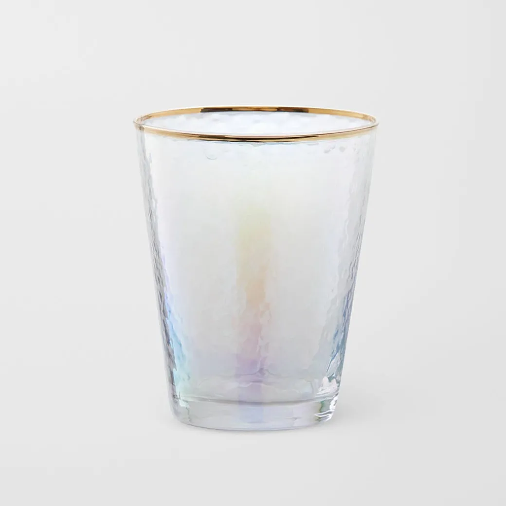 Vista Gold Rim Glass Drinkware