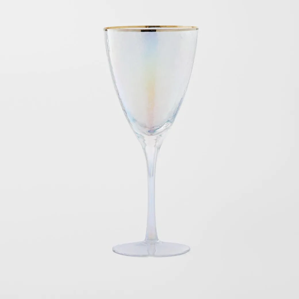 Vista Gold Rim Glass Drinkware