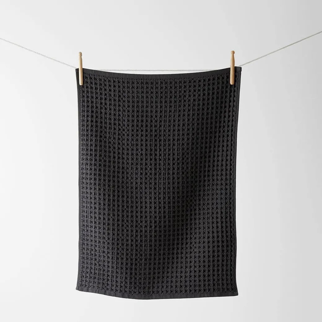Waffle Tea Towel Set Of 2 - Stone