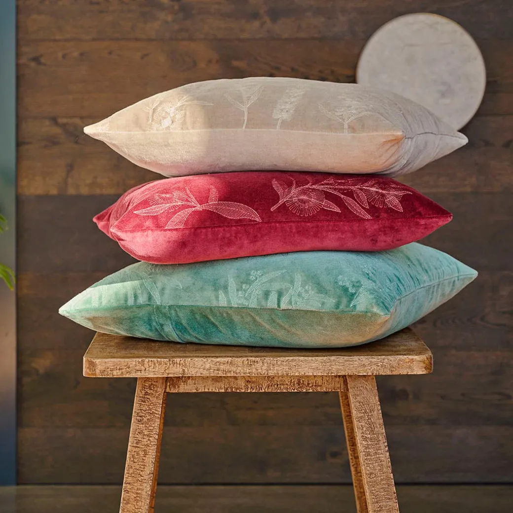 Wattle Velvet Cushion