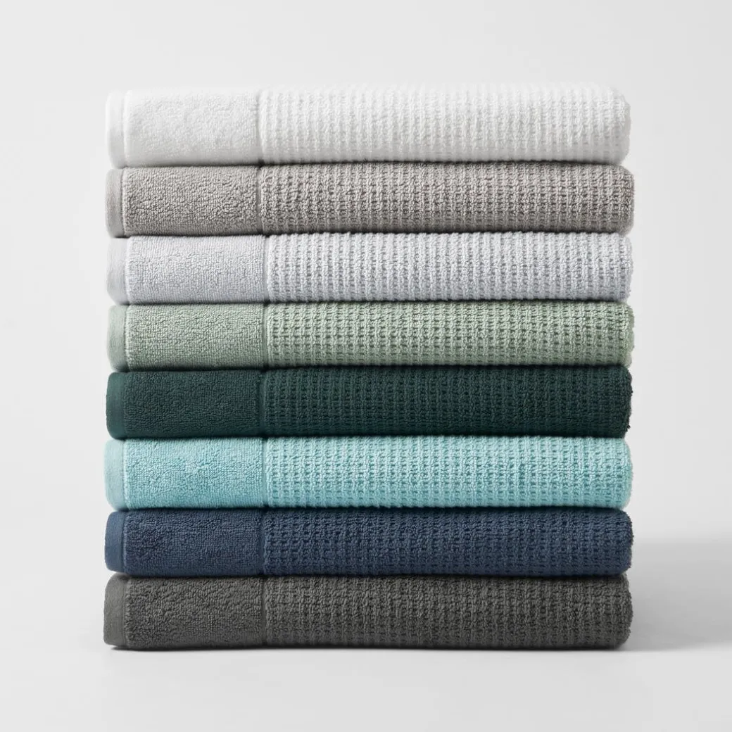 Wythe Waffle Towel - Navy