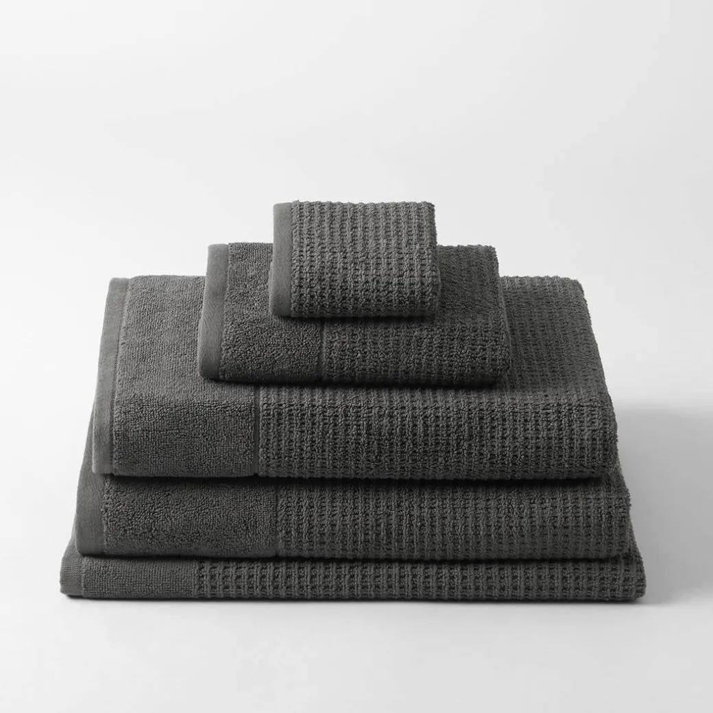Wythe Waffle Towel - Navy