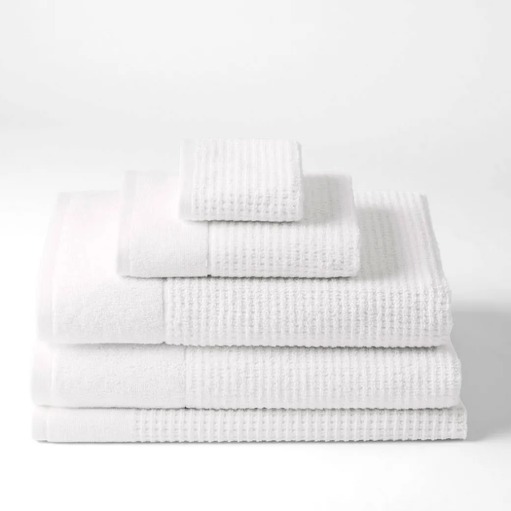 Wythe Waffle Towel - Navy