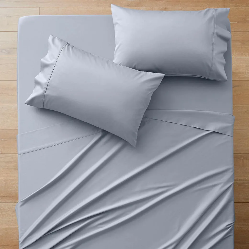 York 375 TC Cotton Sateen Sheet Set - White